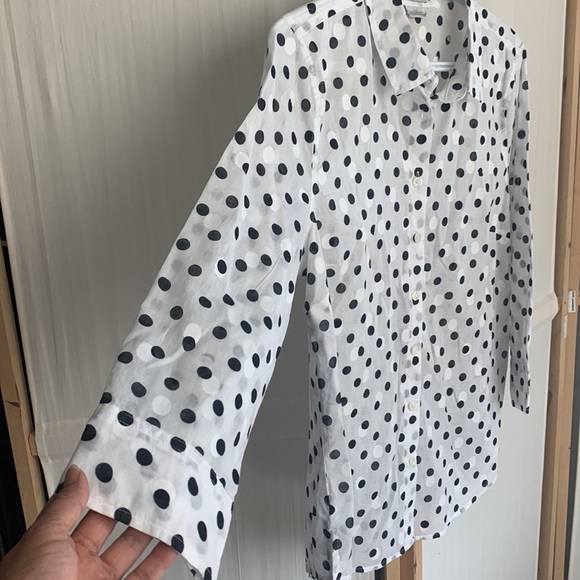 Van Heusen, Size Large, Polka dots 100% cotton shirt - Picture 6 of 13